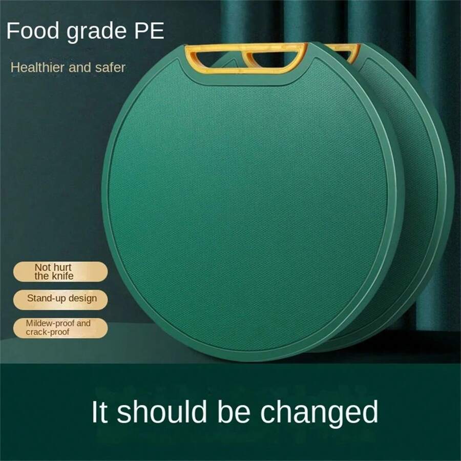 30cm Antibacterial Mildew Proof Cutting Board With Standing Stand For Kitchen - Green - View 1