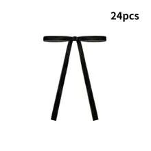 12/24 Pcs Velvet Christmas Bows For Christmas Tree Rustic Crafts Gift Bows Vintage Velvet Ribbon Bows For Xmas Home Outdoor Indoor Valentines