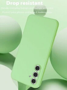 Imitation Original Texture Liquid Series Phone Case Compatible With Apple, Compatible With OPPO, Compatible With VIVO, Compatible With OnePlus, Compatible With Redmi, Compatible With Honor Smartphones,International Version, Not The Domestic Version - Mint Green - View 3