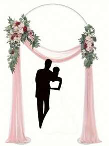 1 Set Multi-Functional Wedding Arch Frame - Sturdy Water-Fillable Base, No Electricity Required, Easy Assembly, Adjustable Height, Balloon Column Stand Kit, For Indoor Wedding, Anniversary, Birthday, Christmas, Thanksgiving, New Year Party And Event Decoration - White - View 8