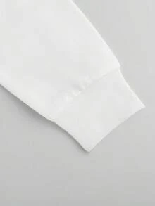 Oversized Style For Women, I May Be Wrong But It's Highly Unlikely Men's Funny Graphic Hoodie, Kangaroo Pocket, Casual Autumn Sweatshirt, A Double-Layer Hood Hoodie, Fleece Lining For Excellent Warmth - White - View 4