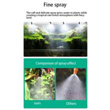 1pc Reptile Pet Terrarium Kit - Mini Rainforest Landscape With Cool Atomization Nozzle, Easy-To-Clean Design And Waterfall Feature For A Thriving Ecosystem - Black - View 6