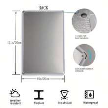 1pc, Nghệ thuật treo tường cây thông Noel lấp lánh mộc mạc, 20,32x20,32 cm, Trang trí tường ngày lễ cổ điển, Sử dụng trong nhà và ngoài trời, Biển thiếc cho gia đình, nhà hàng, quán cà phê, nhà để xe, Nghệ thuật treo tường lễ hội, Chất liệu nhôm - Nhiều màu - Xem 6