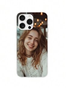 1pc Customized Photo Phone Case Compatible With Apple IPhone 15 Pro Max / S24 Ultra / / / OnePlus And Other Models - Clear - View 7