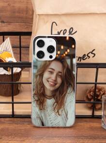 1pc Customized Photo Phone Case Compatible With Apple IPhone 15 Pro Max / S24 Ultra / / / OnePlus And Other Models - Clear - View 3