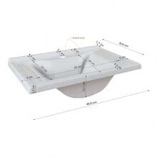 Gabinete Banheiro Lirio com 1 porta Espelheira e Pia