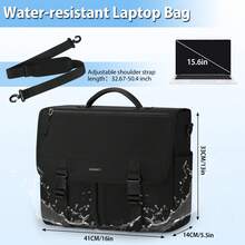 NEWHEY 斜挎包男士 15.6 英寸笔记本电脑包 办公室公文包 休闲挎包 防水电脑单肩包 圣诞节 冬季圣诞礼物 文件包 电脑包礼物 感恩节 秋季旅行钱包 节日收纳包 手提包 斜挎包 圣诞快乐包 男士包 男士礼物 学生 大容量 多功能 户外 便携 时尚休闲 爸爸礼物 男朋友礼物 手拿包 度假 笔记本电脑包 胸包 侧包 皮包 流浪包 腰包 男士包包礼物 - 彩色 - 查看 3