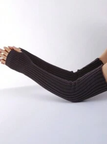 1 Cặp Găng Tay Thời Trang Nữ Ấm Áp Dài Gothic Lolita Tự Làm Găng Tay Đan Co Giãn Ngón Tay Găng Tay Trơn Cổ Điển Bảo Vệ Tay Áo Móc Tay Giữ Ấm Tay Găng Tay Khuỷu Tay Dài Không Ngón Tay Đan Len Tay Áo Mùa Đông Màu Trơn - Nhiều màu - Xem 16