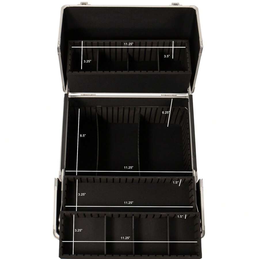 VER Beauty VER Beauty 4In1 Professional 4 Wheels Rolling Aluminum