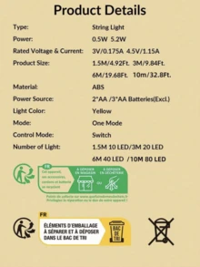 قطعة واحدة من أشجار الاكريليكية، بابا نويل والثلجي مزخرفة بأضواء الطرف العادية بتشغيل البطارية (البطارية غير مضمنة)، ديكورات حفلات العطلات، أضواء الجنيات الرومانسية للمنزل والبار والغرفة