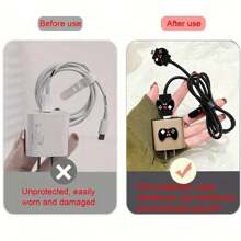Bộ 5 miếng bảo vệ cáp hình trái tim/bướm/ngôi sao/tay cầm chơi game, tương thích với Apple IPhone, ngăn cáp bị đứt và phù hợp với bộ sạc 18-20W - Nhiều màu - Xem 9