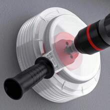 Cordless Drill Dust Extractor - Multi-Functional Dust Shroud For Cutting Boards, Drywall, And Wall Drilling - Picture Color - View 1
