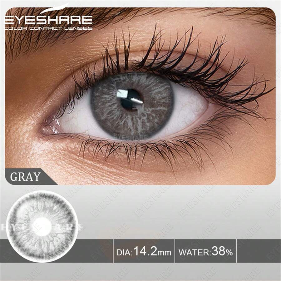Eyeshare 1Pair Colored Lenses For Eyes Natural Blue Contact Lenses