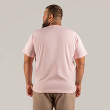 Plus Size T-Shirt Large With Various Colors 100% Cotton Printed Surpass Surf - 淺粉色 - 查看 5