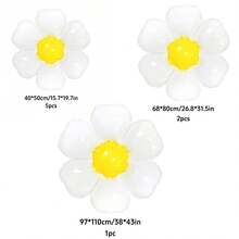 1 套雏菊气球，白色雏菊花气球派对装饰品适用于生日婚礼派对装饰用品 - 多种尺寸可选 - 彩色 - 查看 12