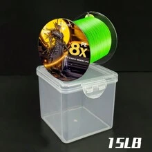 Chelesh 500 米编织钓鱼线,耐磨,无拉伸,8 股多色可选,高可见度,适用于咸水和淡水,10-100 磅,钓鱼礼物,节日装饰 - 螢光綠 - 查看 12