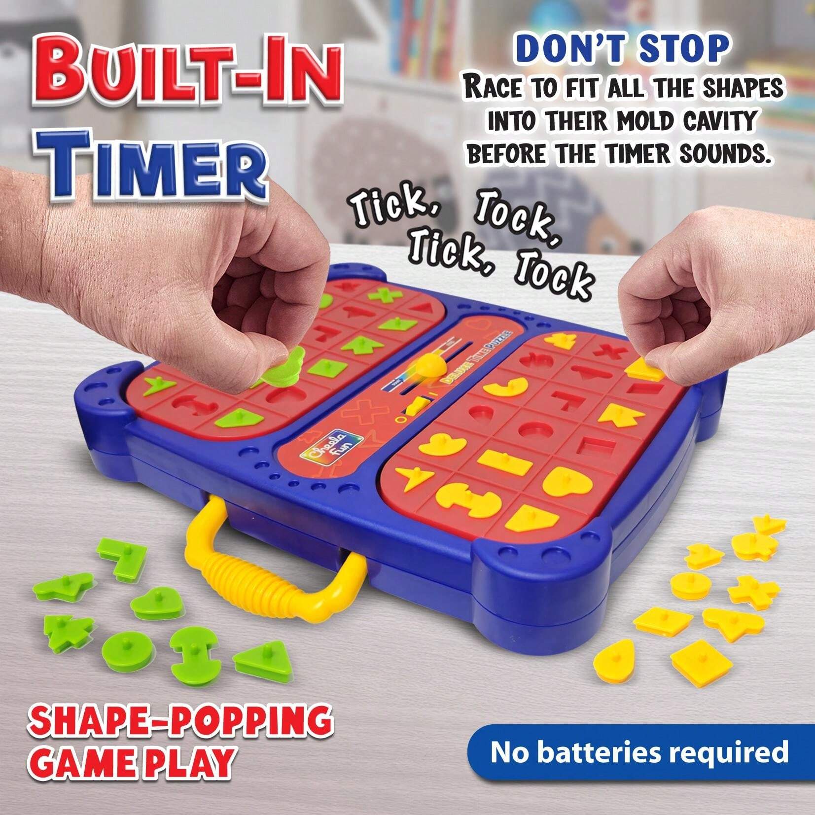 Double Using Shape Pop Up Board Game Interactive Puzzle Game For 2