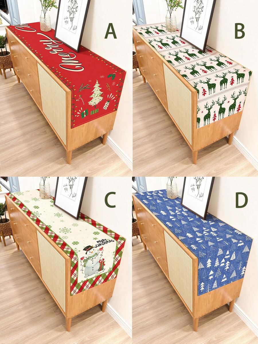 1pc Christmas Hand Painted Snowman, Snowflake, Christmas Tree, Reindeer