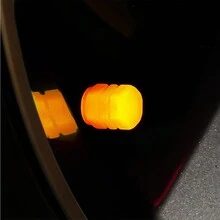20 个夜光轮胎气门杆盖，装饰性气门杆盖 - 轮胎气门杆盖在夜间发光，适合汽车、卡车、SUV、摩托车、自行车、哈雷（5 种颜色：绿色/蓝色/红色/黄色/粉色） - 彩色 - 查看 10