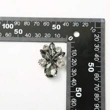 قطعة واحدة/مجموعة قطرات المياه متعددة الألوان من الزجاج المصنوعة يدويًا لديكور الملابس والقبعات والحقائب والحقائب والملصقات الزخرفية التي تُلصق على الملابس القماشية، ملحقات الشعر مصنوعة من القماش غير المنسوج مزينة بقطع الماس على شكل قطرات ماء