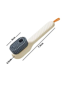 Shoe Cleaning Brush With Reservoir Dispenser - Green - View 4