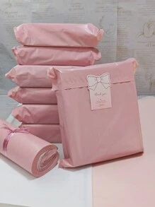 100pcs Solid Color Shipping Bags, Simple And Versatile Packaging Bags For School, Office, Shipping And Mailing Back To School