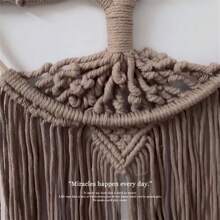 One Piece, Pure Hand-Woven Bohemian Strong Life Tree, Hand-Woven Strong Life Tree, Woven Wall Hanging Decorations, Handmade Living Room Bedroom Decorations, Home Hanging Decorations - Multicolor - View 3