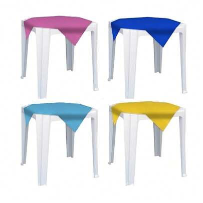 Kit 10 Toalhas de mesa festa infantil TNT convidados lisa cobre mancha 70x70