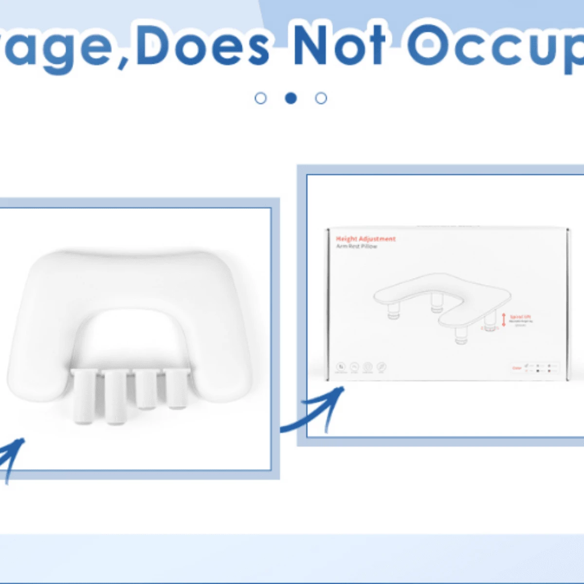 Russian Nail Pillow Lift Tripod PU Leather Easy To Clean Simple Tripod