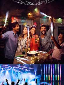 Luminous Fiber Optic Wand Flashing Fairy Wand Event Cheer Prop LED Flashing Fiber Optic Wand - Multicolor - View 9