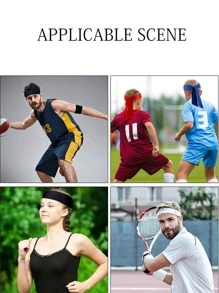 1pc Fashionable Minimalist High Elastic Absorb Sweat Sports Headband, Suitable For Cycling, Tennis, Basketball, Running, Fitness, Yoga