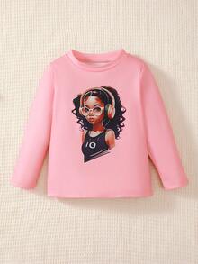 BrownBark 3 chiếc áo nỉ chui đầu họa tiết trái tim và hoạt hình dễ thương cho bé gái, món quà đáng yêu cho trẻ em - Nhiều màu - Xem 6