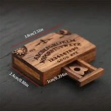 Mini Wooden Soul Plank Drawer, 3D Carved Divination Box, Home Decor, Woodcraft, Stress-Free Gift, Mixed Color, Outdoor Storage, Mini House Kit Birthday - Redwood - View 10
