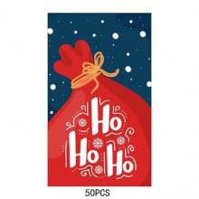 50 cái/gói Thiệp Giáng sinh "Merry Christmas", Quà tặng trang trí/Thiệp tên, Thiệp chúc mừng, Thiệp cảm ơn, Đồ trang trí quà tặng - Nhiều màu - Xem 9