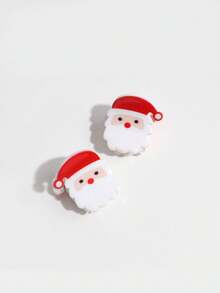 5 chiếc kẹp tóc họa tiết ông già Noel và cây thông Noel thanh lịch dành cho nữ, thích hợp để đeo hàng ngày, Giáng sinh - Nhiều màu - Xem 7