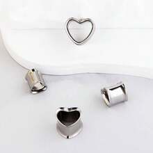 SURGICAL STEEL SMOOTH HEART EXPANDER - 銀色 - 查看 3