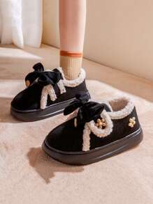 Women's Thick Fluffy Lined Slippers, Indoor/Outdoor Wear, Winter