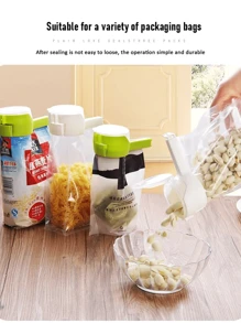 带盖密封夹，保鲜用塑料夹，食品保鲜剂，旅行厨房用具，食品储藏袋，便携式瓶盖夹，圣诞节、万圣节、感恩节礼物，适合朋友和家人 - 彩色 - 查看 6