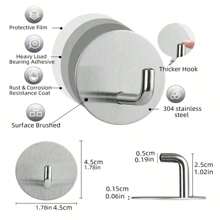 Giá để miếng bọt biển bồn rửa bằng thép không gỉ, Giá để bát đĩa khô tự dính, Vải lau thép bi 4 chiếc Giá để nắp bồn rửa, Móc treo đồ gắn tường, Giá để miếng bọt biển bằng thép không gỉ dính nhà bếp Giá để miếng bọt biển bồn rửa chống thấm nước Giá để đồ nhà bếp và phụ kiện lưu trữ - Nhiều màu - Xem 7