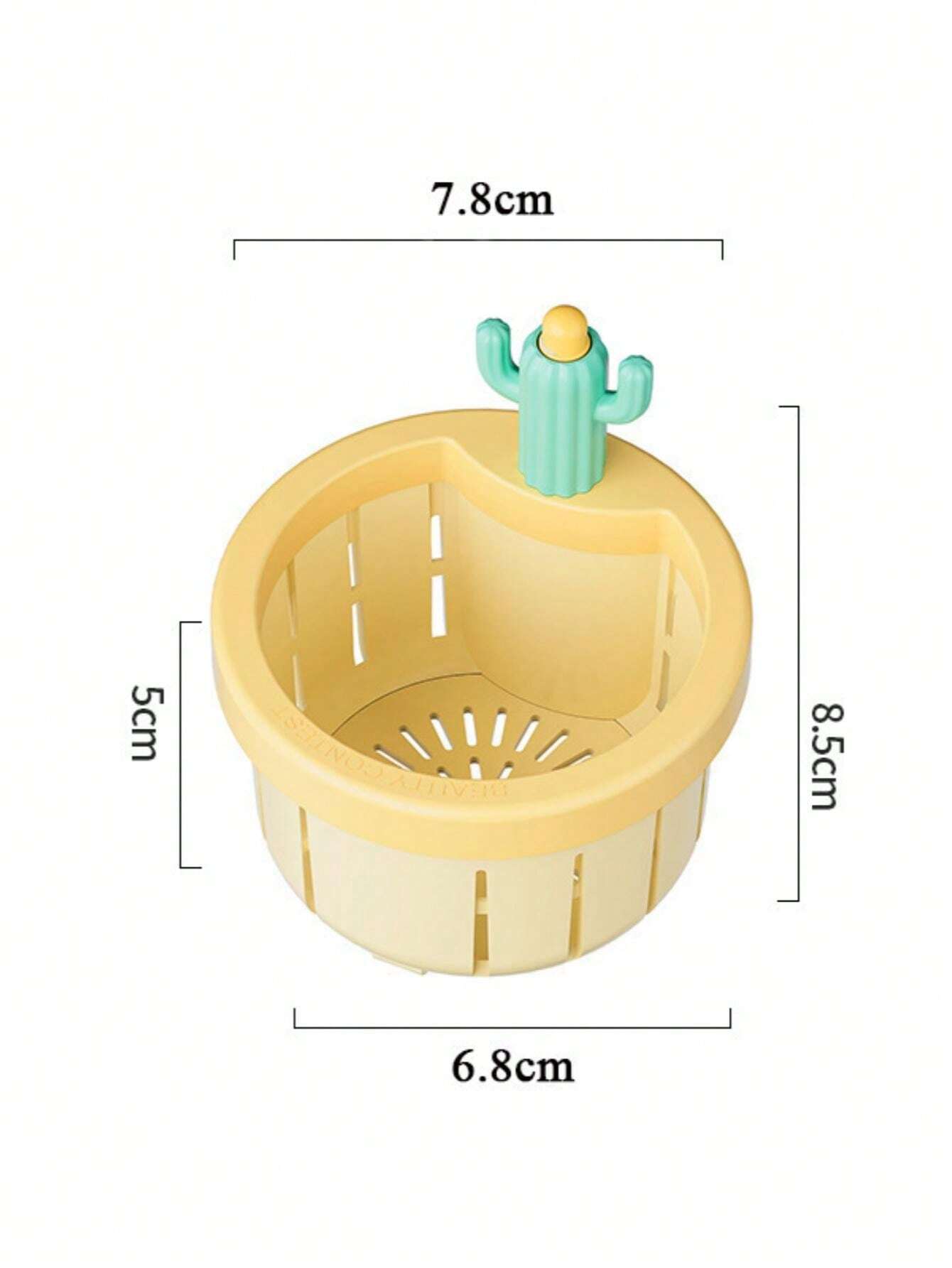 Cactus Shaped Sink Drain Plug Filter Net, Kitchen Sink Strainer Basket