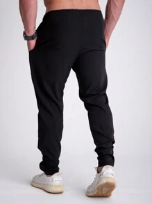 Kit 3 Tactel Pants With Elastane For Men's Sportswear - 黑色 - 查看 6