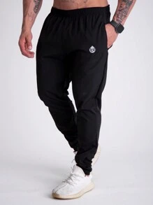 Kit 3 Tactel Pants With Elastane For Men's Sportswear - 黑色 - 查看 4