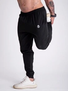 Kit 3 Tactel Pants With Elastane For Men's Sportswear - 黑色 - 查看 5