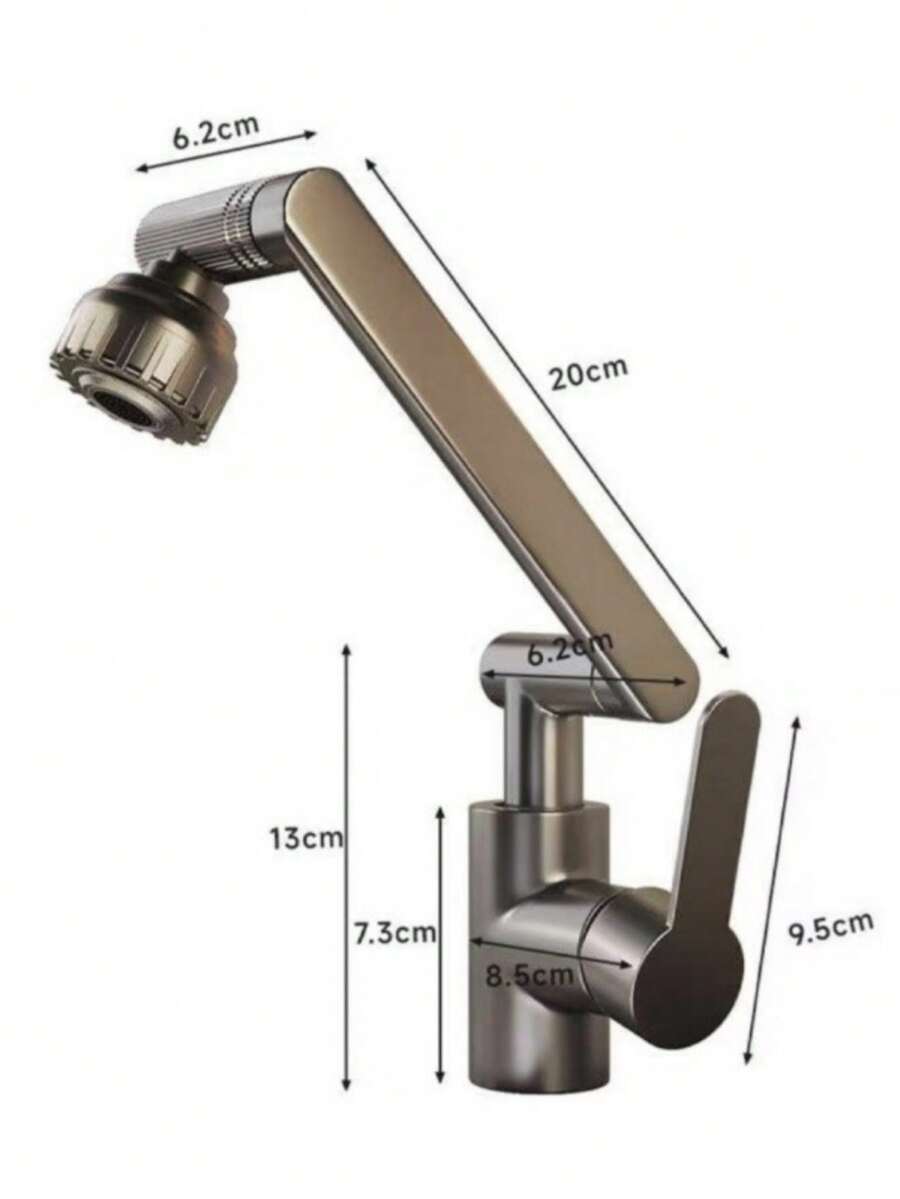 Gourmet Single Lever Shower Faucet Luxury Stainless Steel Brushed Steel