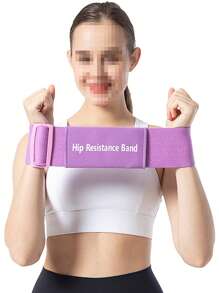 1 件封闭式阻力带，适用于臀部、深蹲、大腿、手臂、BRF 带，无需举重即可增加肌肉，快速释放弹力带可承受 120 磅张力