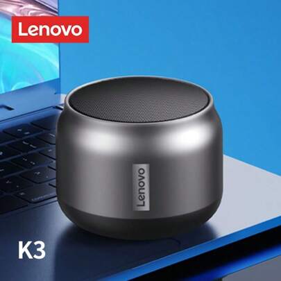 Lenovo Altavoz portátil inalámbrico Bluetooth Hifi K30, a prueba de agua, USB, para exteriores, altavoz de música envolvente con graves, micrófono, en empaque en chino