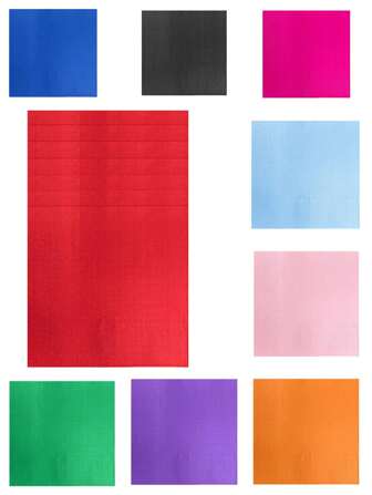 1 包 24 张纯色餐巾纸派对西餐厅用品纸质装饰多色方形餐巾纸节日庆祝和家庭聚会露营节日庆祝生日派对茶会婚礼生日礼物情人节家庭办公室派对感恩节礼物精美工艺品时尚圣帕特里克节复活节情人节复活节母亲节家居卧室装饰