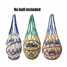 Borsa in rete di nylon per pallacanestro Pro Multiuso Borsa in rete di stoccaggio portatile per palle da sport per pallavolo, calcio e calcio