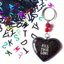 1 Bag Holographic Glitter English Alphabet Flakes For Epoxy Resin Filling Laser Letter Sequins For Resin Filler Silicone Mold Handmade DIY - Multicolor - View 14