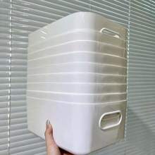 塑料桌面盒化妆品收纳盒厨房储物盒零食收纳篮 - 彩色 - 查看 6